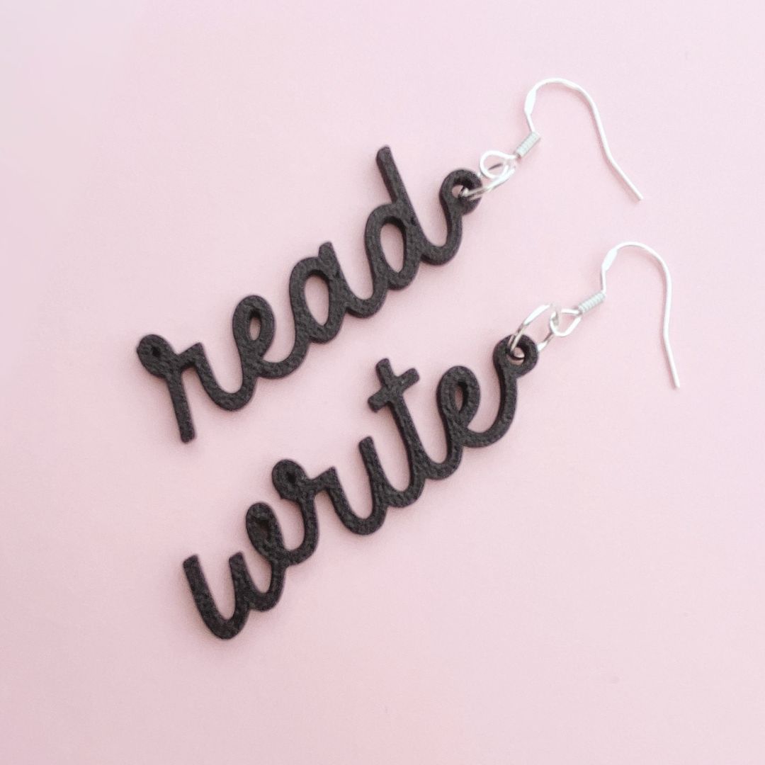 Bookish earrings