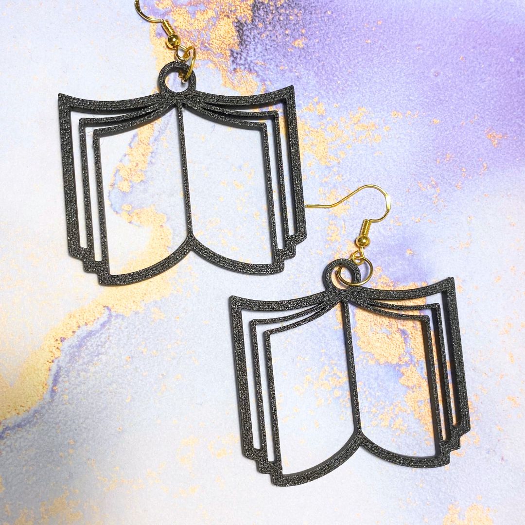 Bookish earrings