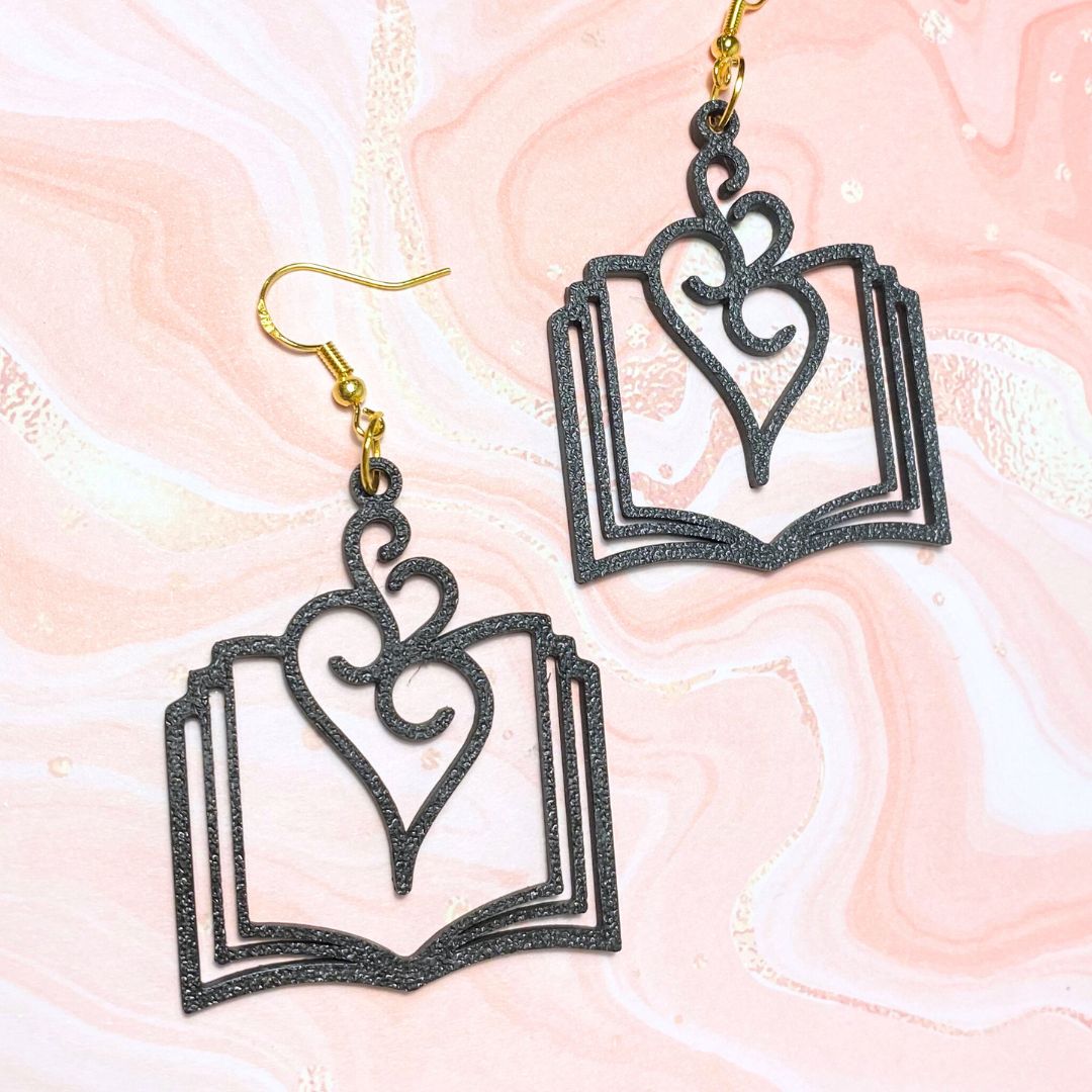 Bookish earrings