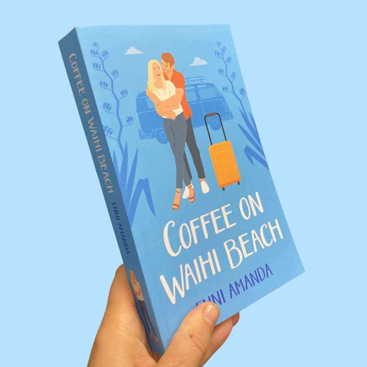 Coffee on Waihi beach - signed paperback
